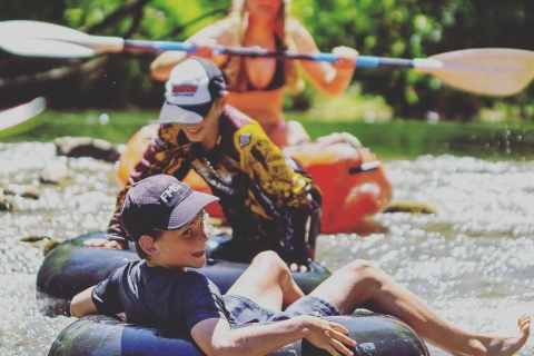 Tubing in the Mangaotaki Stream